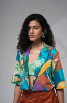 Bay Cropped Jacket Set w/ Bustier - CiceroniCo - ord SetAdvait