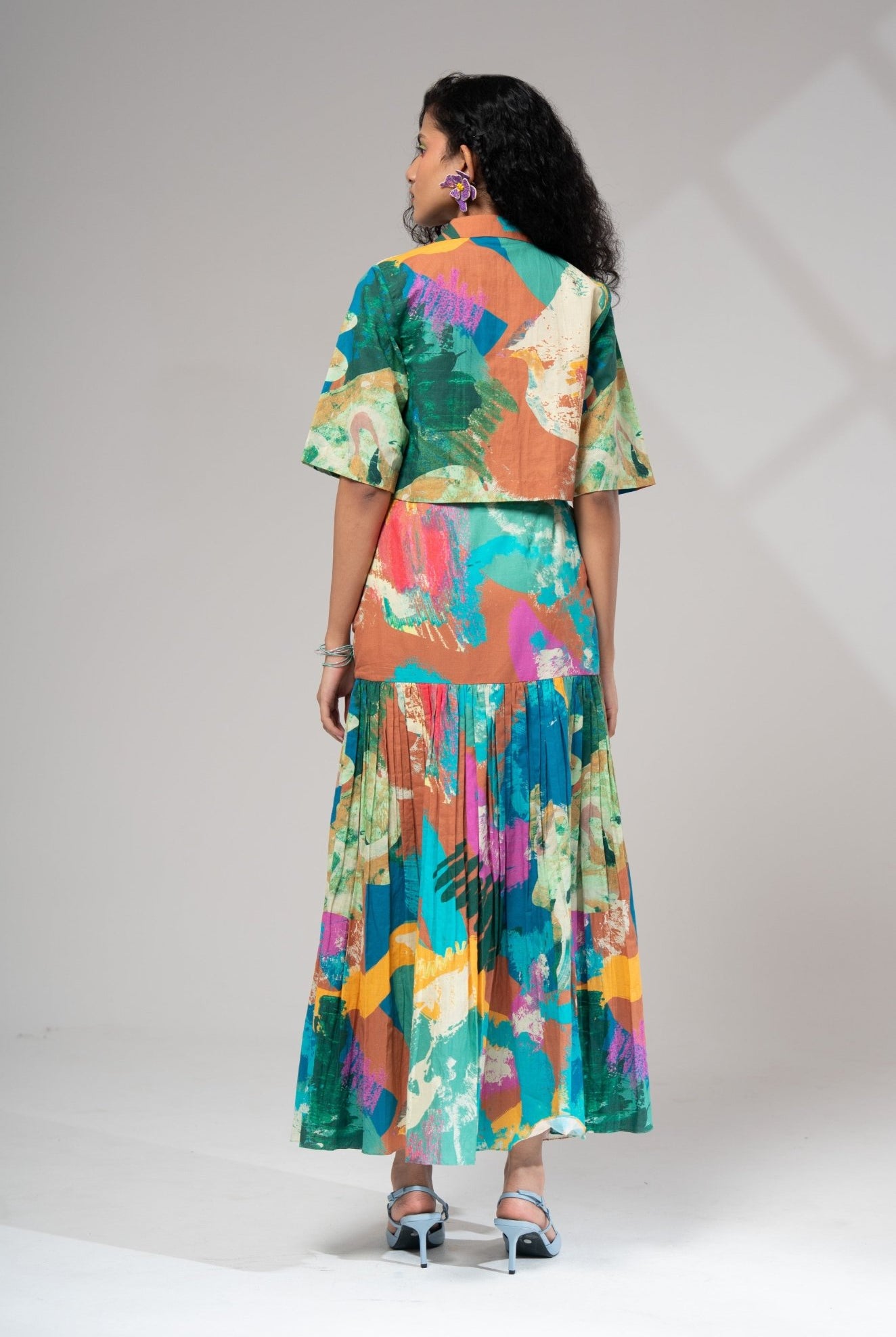 Bay Pleated Skirt Set - CiceroniSkirt SetAdvait