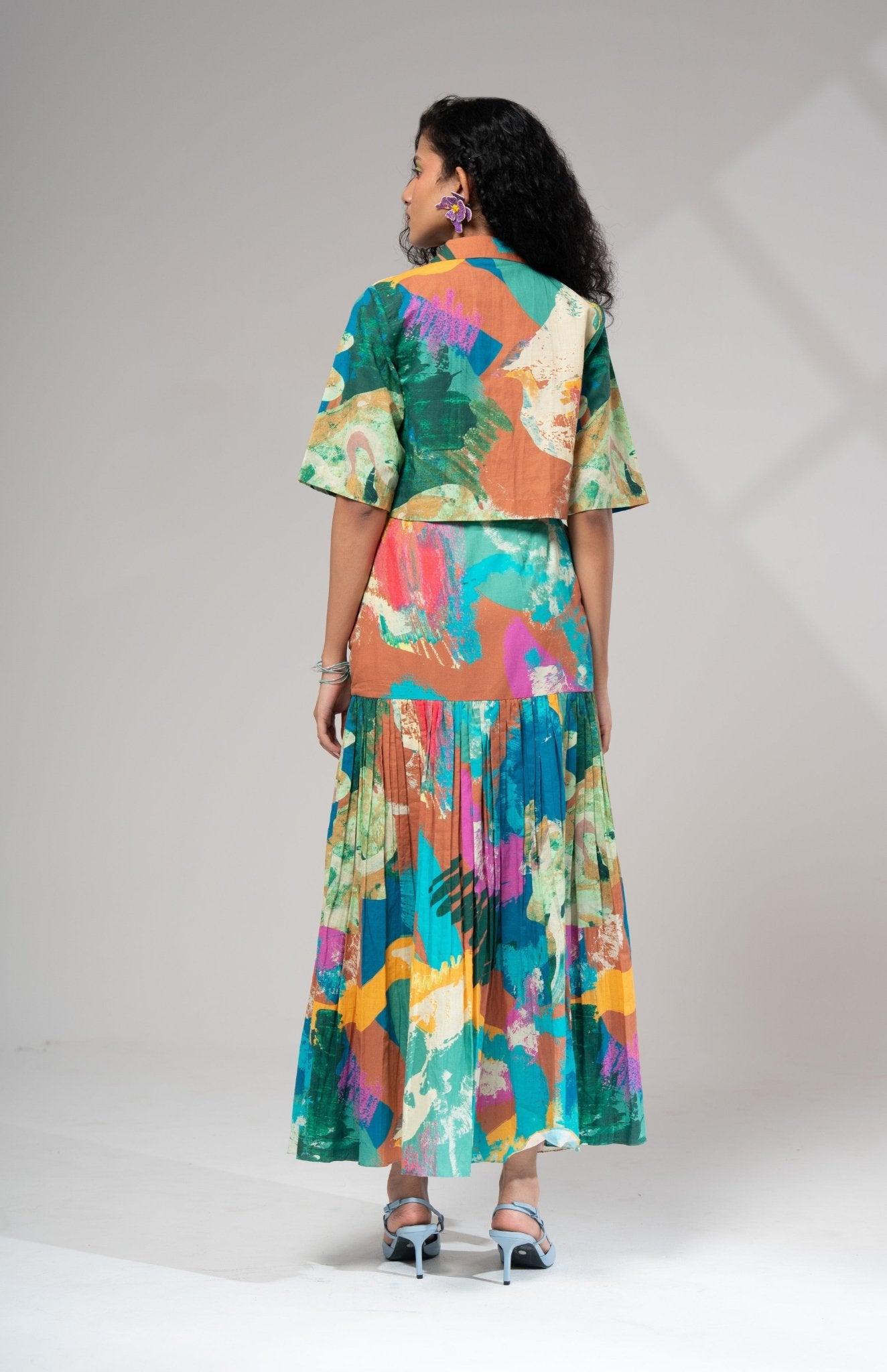 Bay Pleated Skirt Set - CiceroniSkirt SetAdvait