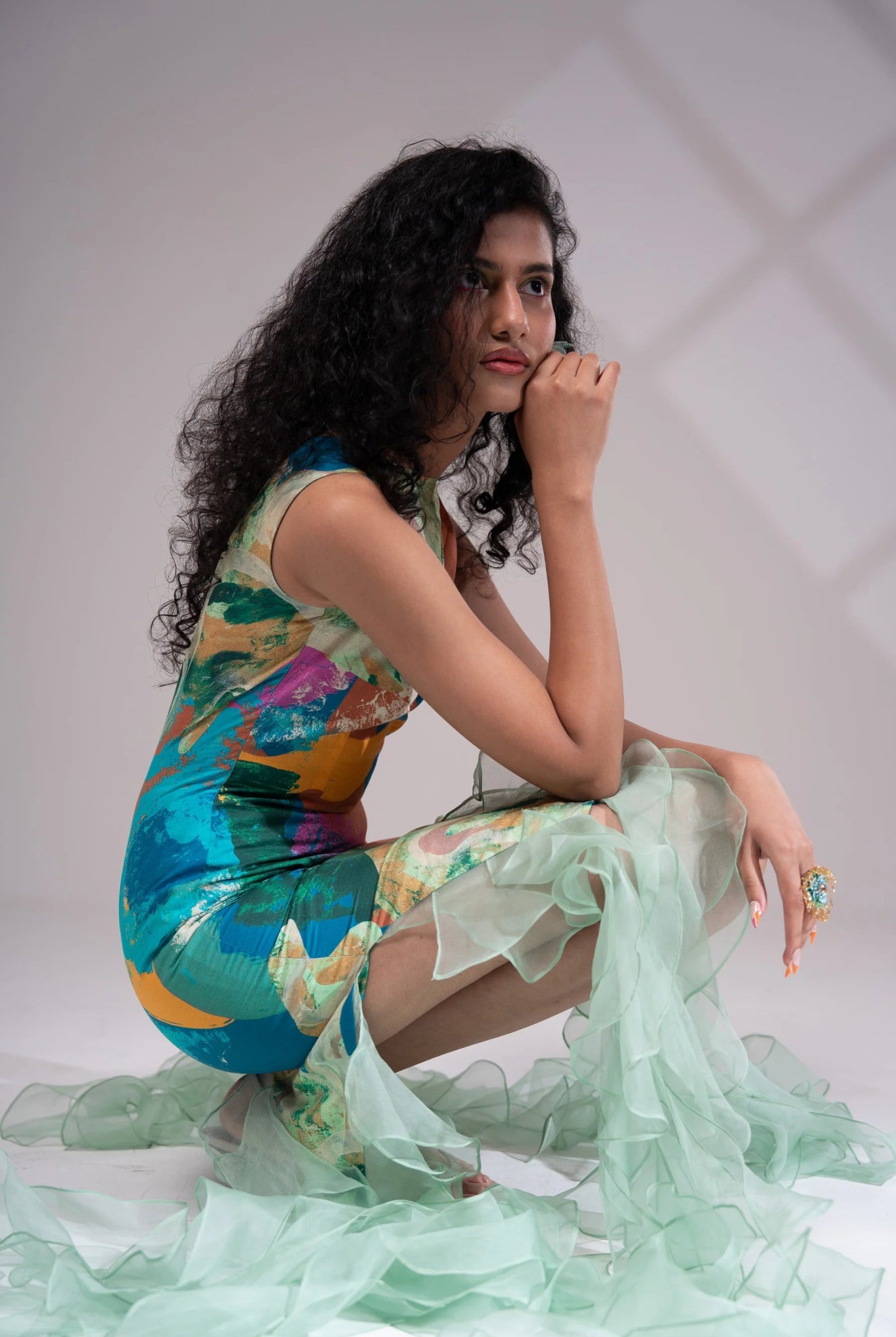 Bay Ruffled Dress - CiceroniDressesAdvait