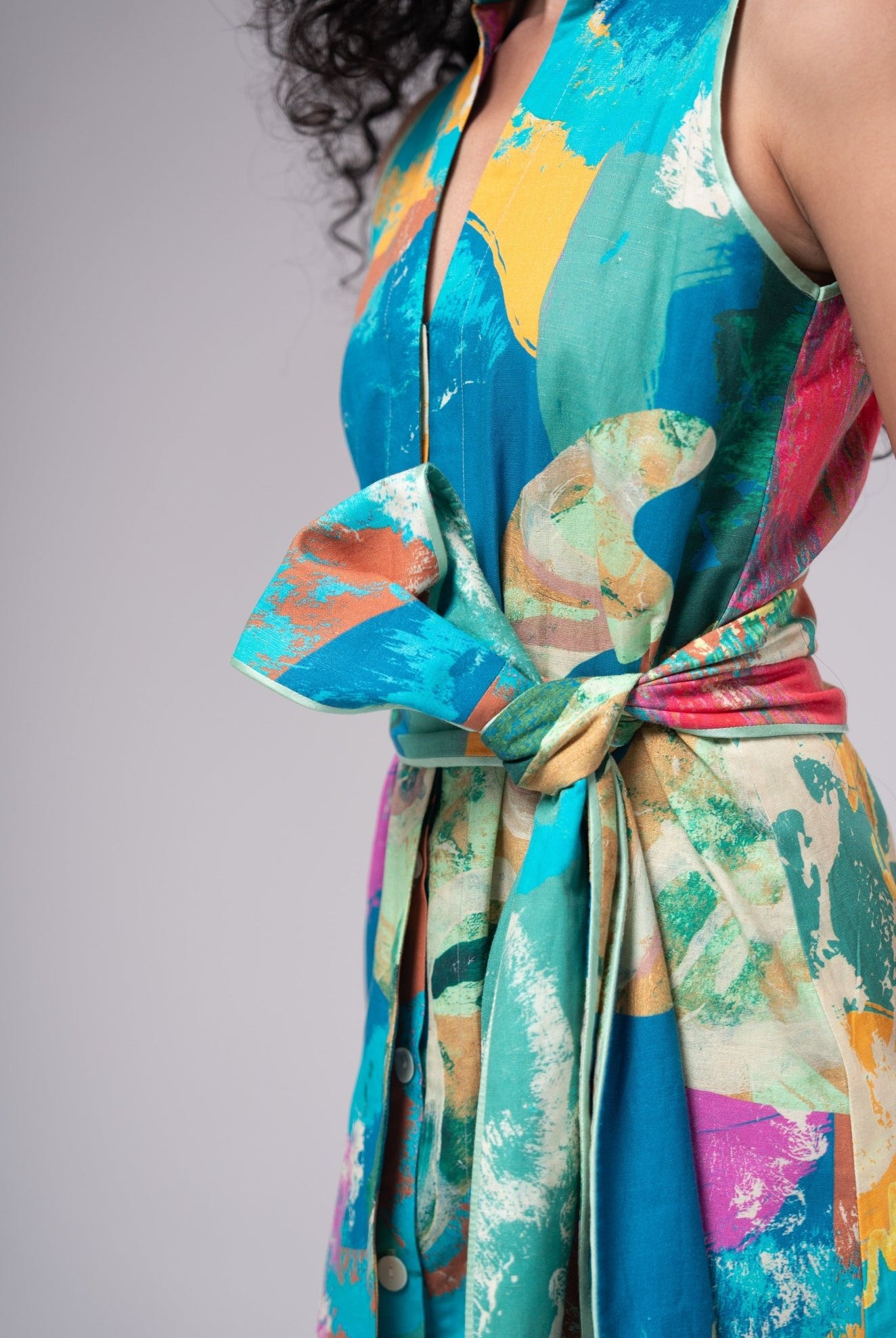 Bay Tie Up Dress - CiceroniDressesAdvait