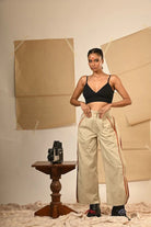 Beige Flared Pants - CiceroniPantsPrathaa