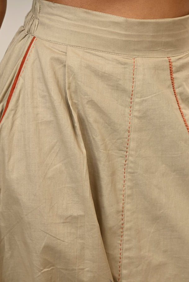 Beige Harem Pants - CiceroniPantsPrathaa