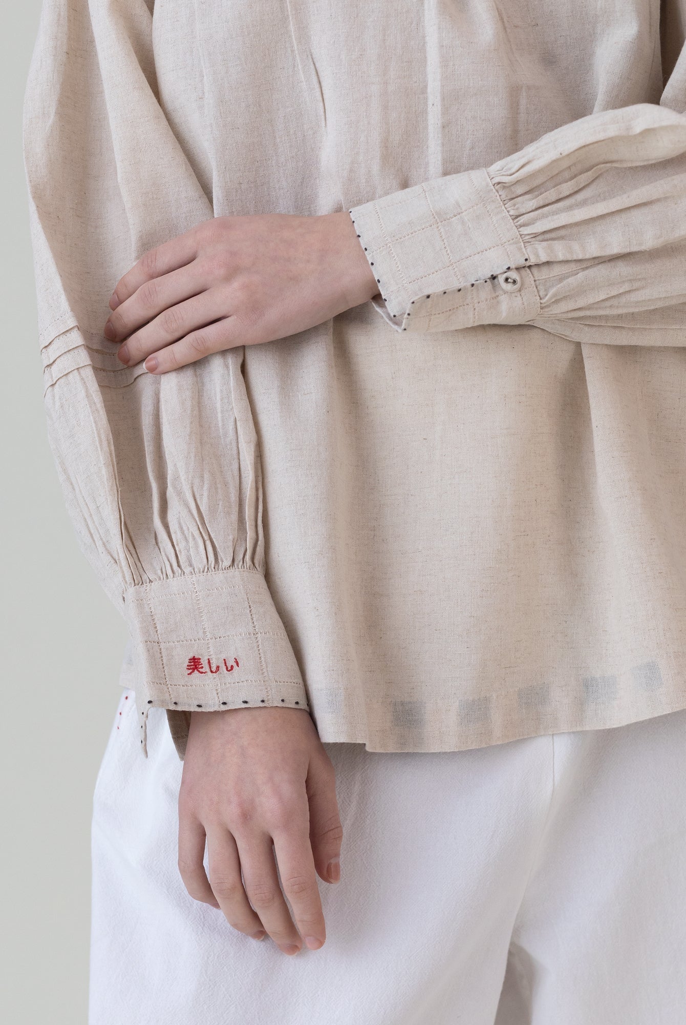 Beju Beige Top - CiceroniWomen ShirtsShades of India