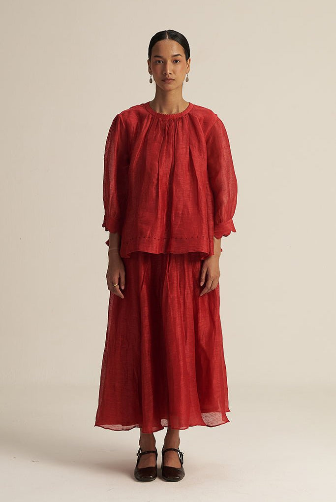 Bella Set - Red - CiceroniSkirt SetGaach