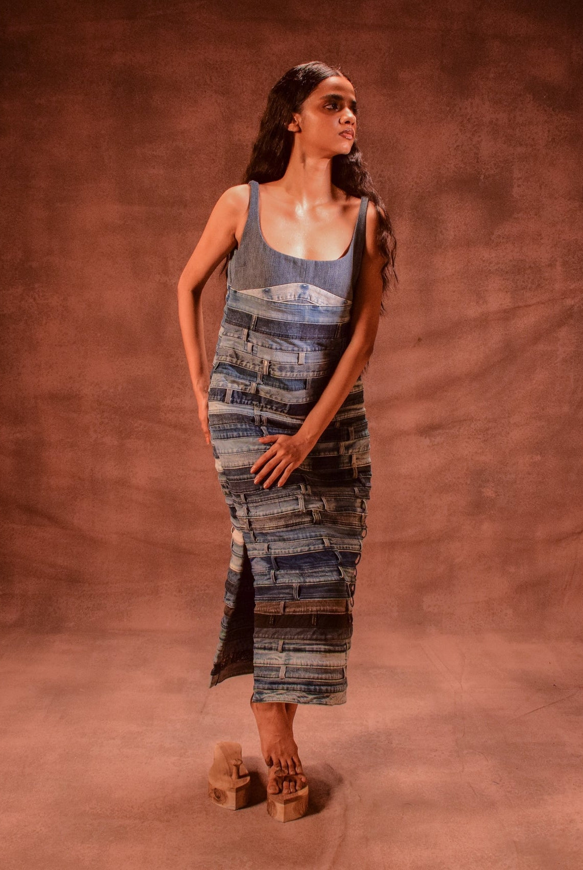 Belted Artisanal Dress - CiceroniDressesAnam Husain