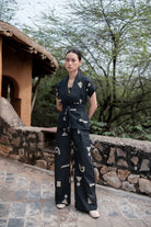 Berlin Shawl Collar Top - Triangle Print - CiceroniTopsThe Terra Tribe