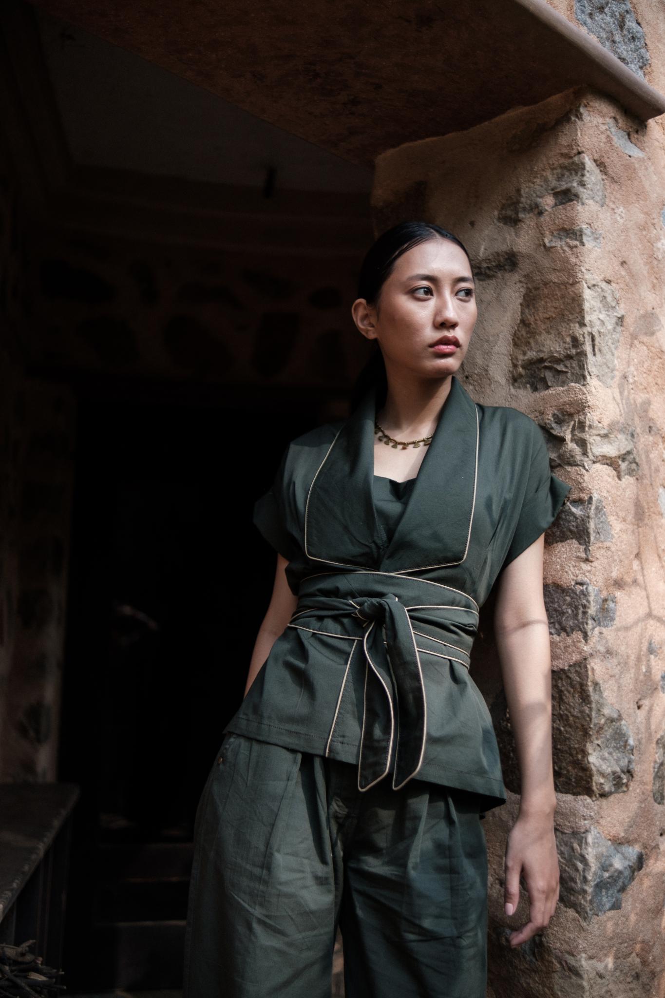 Berlin Shawl Collar Top - CiceroniTopsThe Terra Tribe