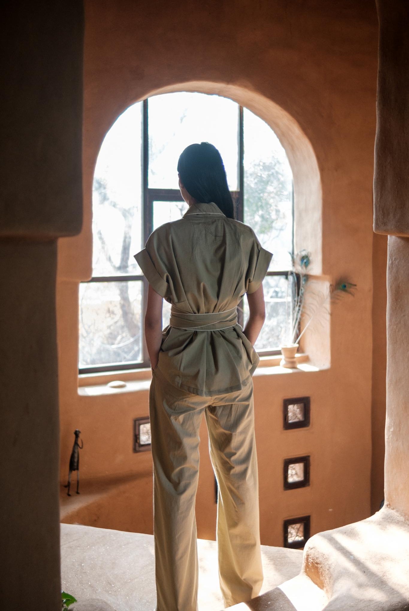 Berlin Shawl Collar Top - CiceroniTopsThe Terra Tribe