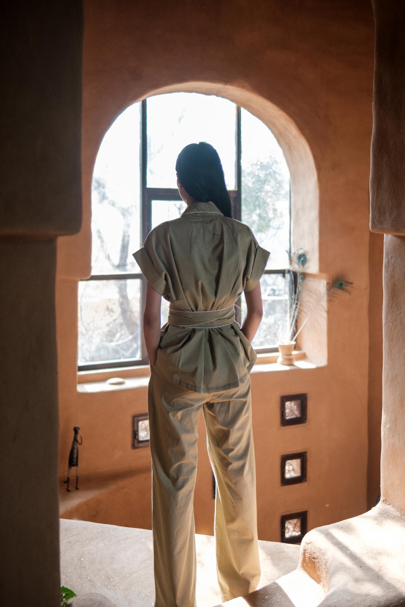 Berlin Shawl Collar Top - CiceroniTopsThe Terra Tribe