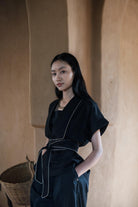 Berlin Shawl Collar Top - CiceroniTopsThe Terra Tribe