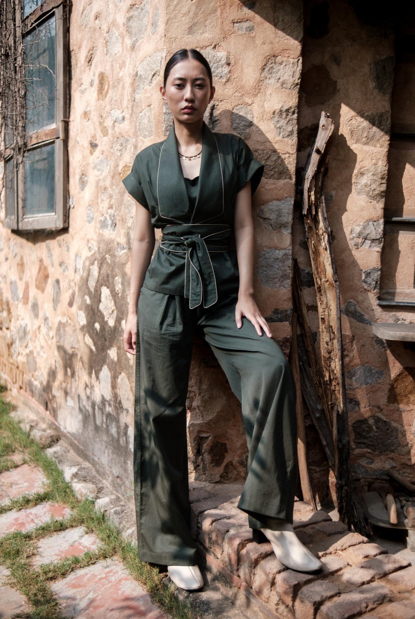 Berlin Shawl Collar Top - CiceroniTopsThe Terra Tribe