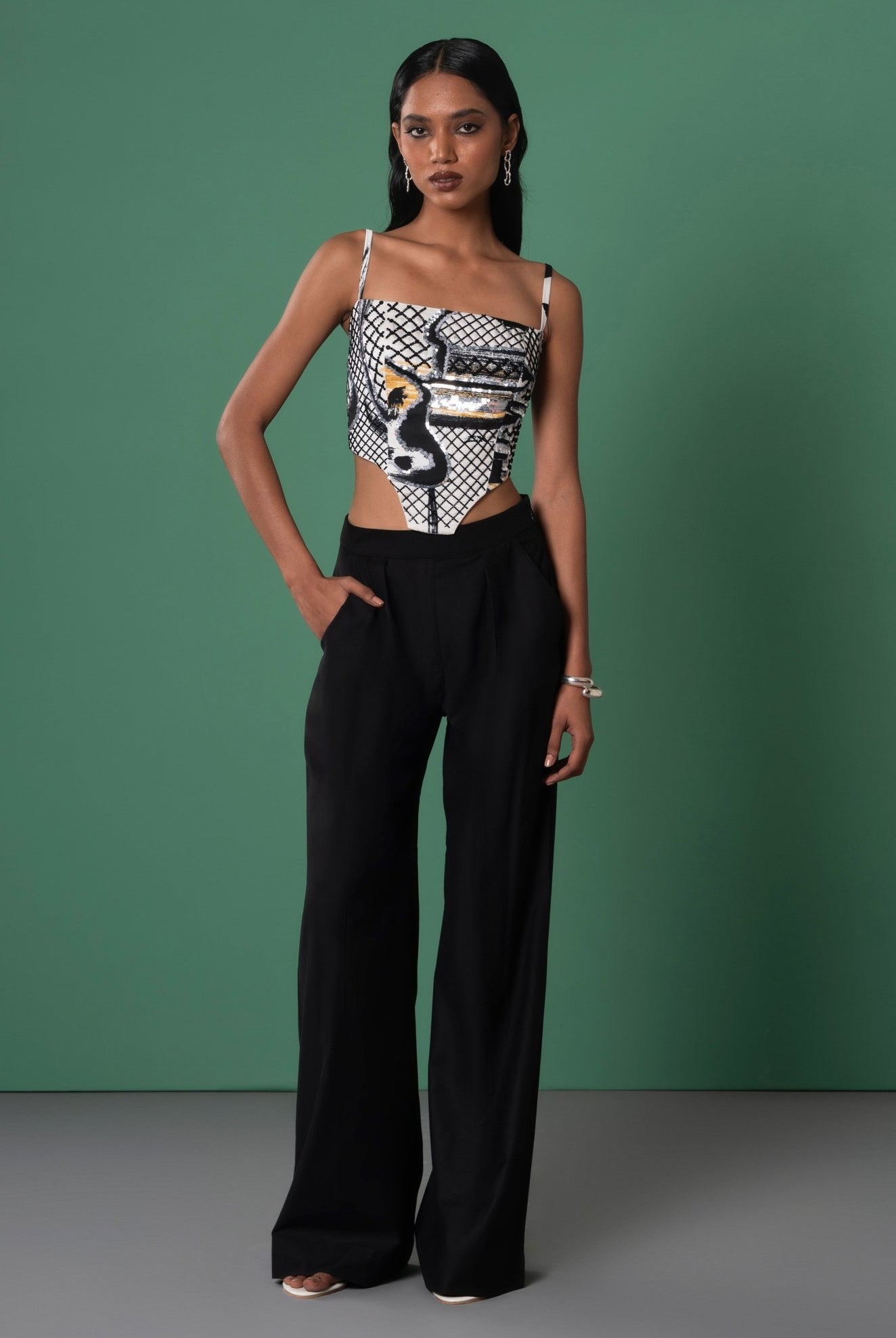 Beru Embroidered Corset - CiceroniCrop Top and CorsetAdvait