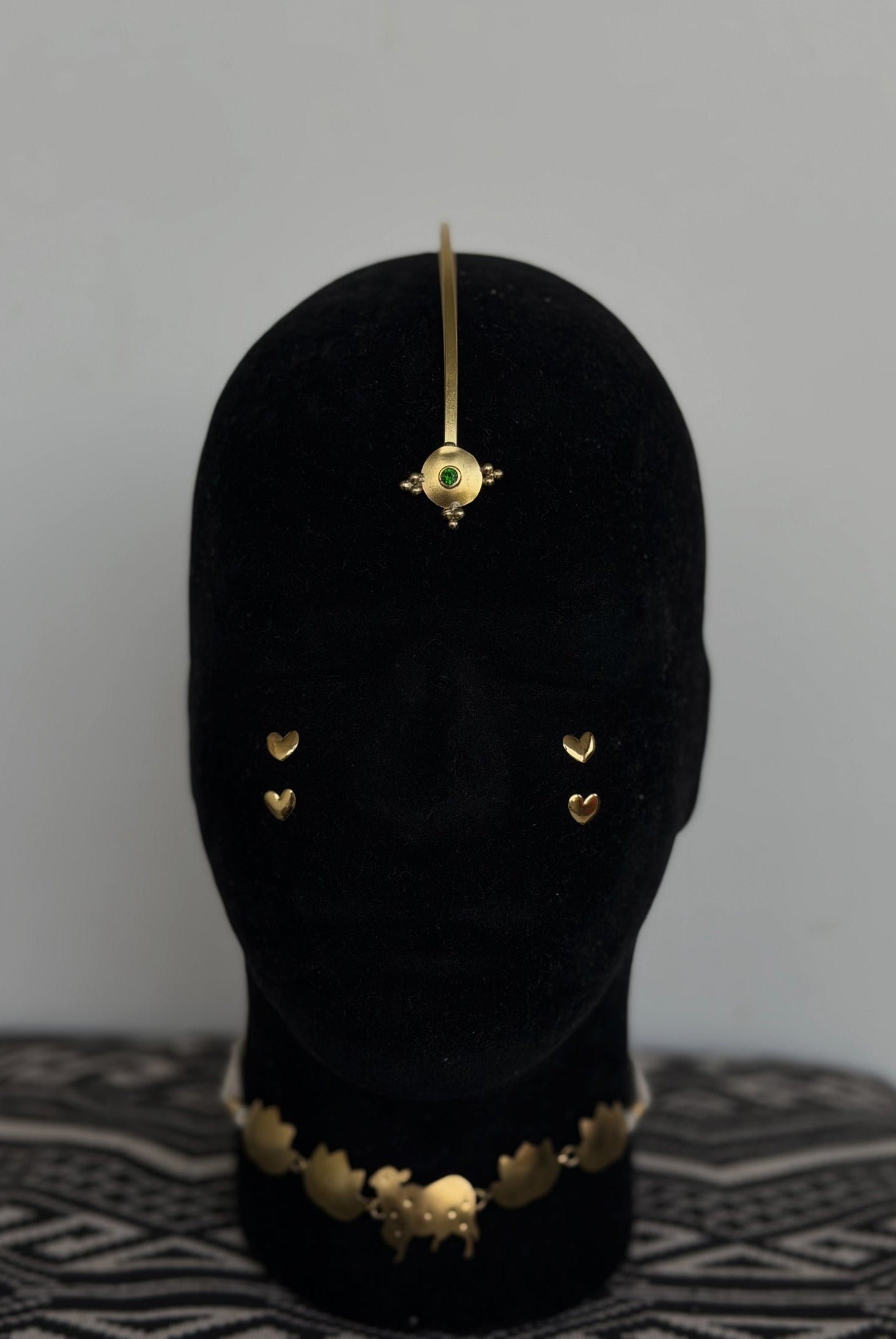 Bindi (Green stone) - Head gear - CiceroniHair AccessoriesBy Nirjari