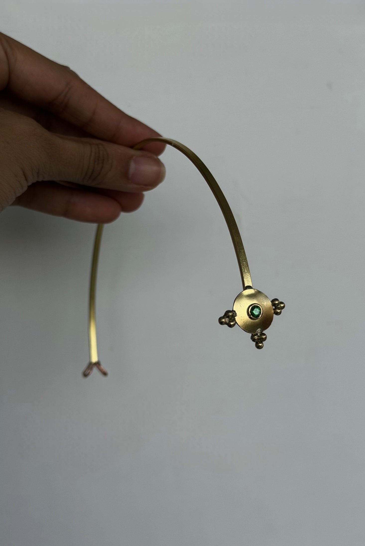 Bindi (Green stone) - Head gear - CiceroniHair AccessoriesBy Nirjari