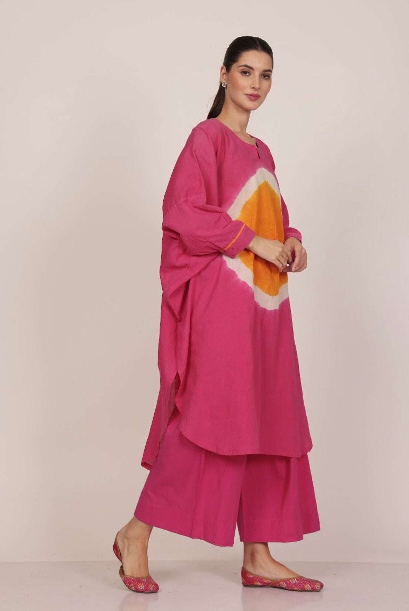 Bindu Co - ord Set - Pink - CiceroniKurta Set, Everyday WearSheetal Joshi Verma