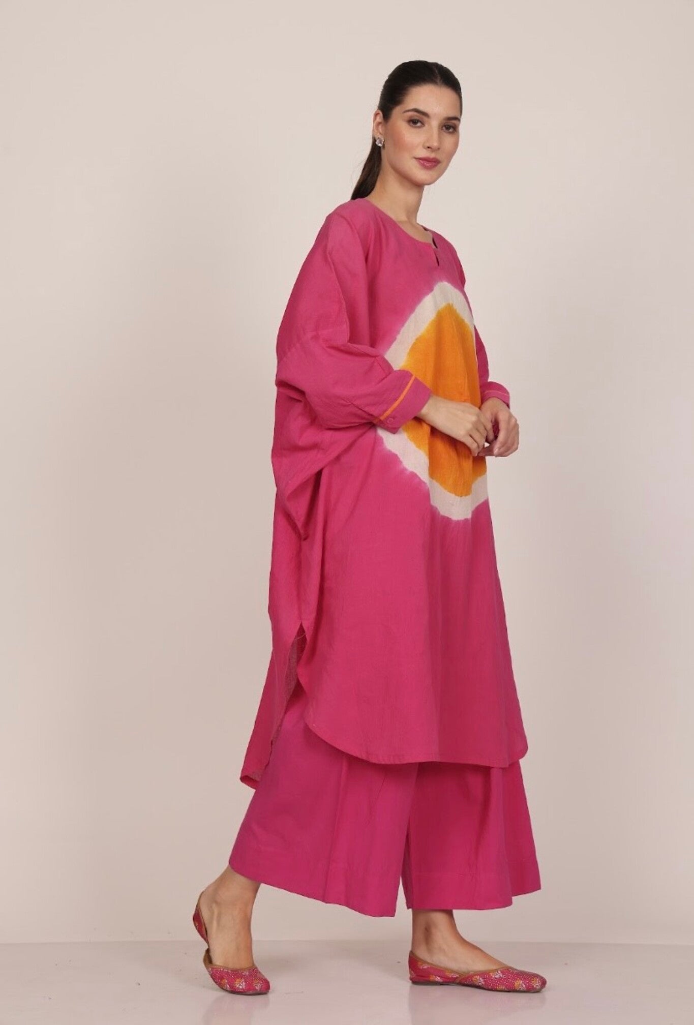 Bindu Co - ord Set - Pink - CiceroniKurta Set, Everyday WearSheetal Joshi Verma