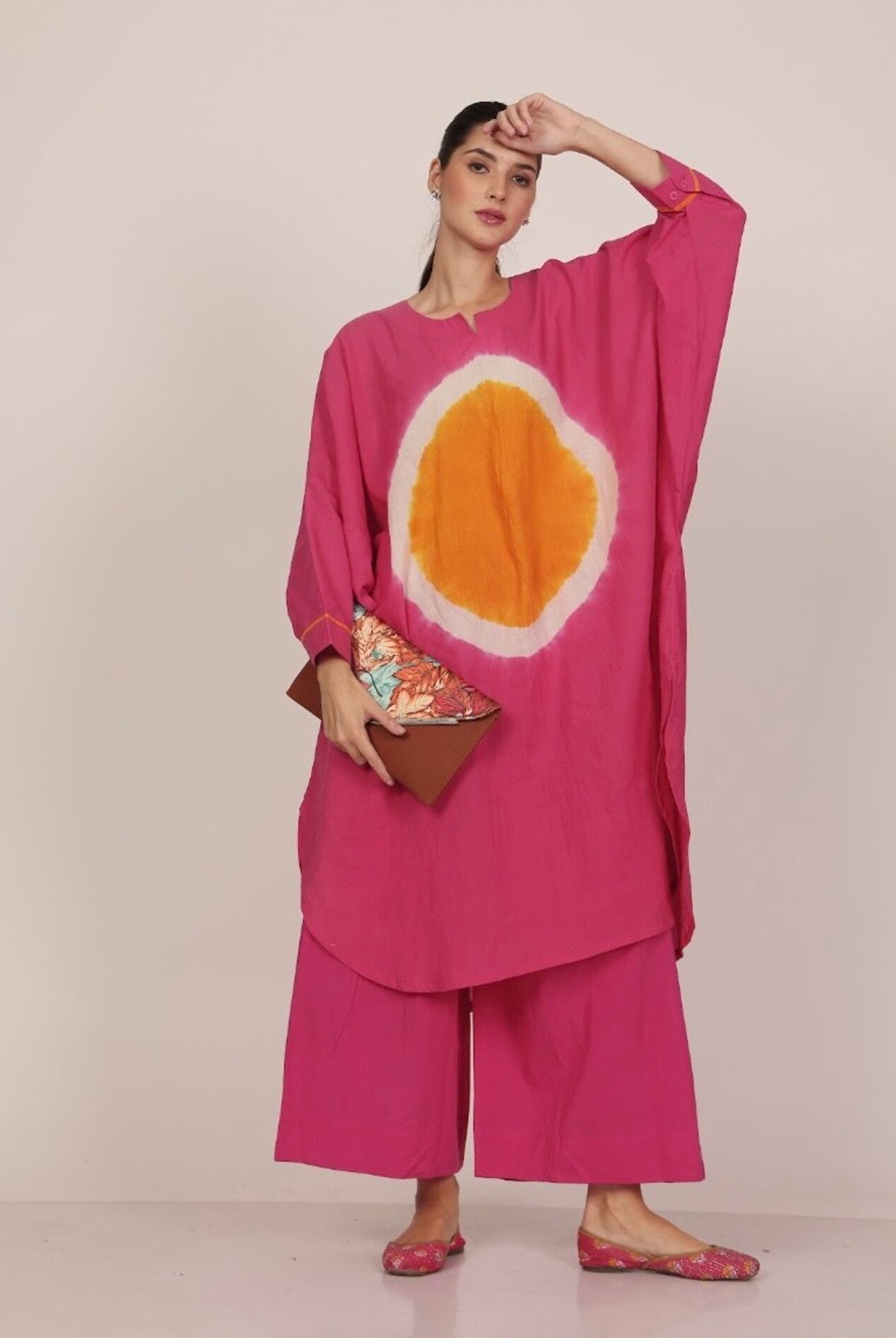 Bindu Co - ord Set - Pink - CiceroniKurta Set, Everyday WearSheetal Joshi Verma