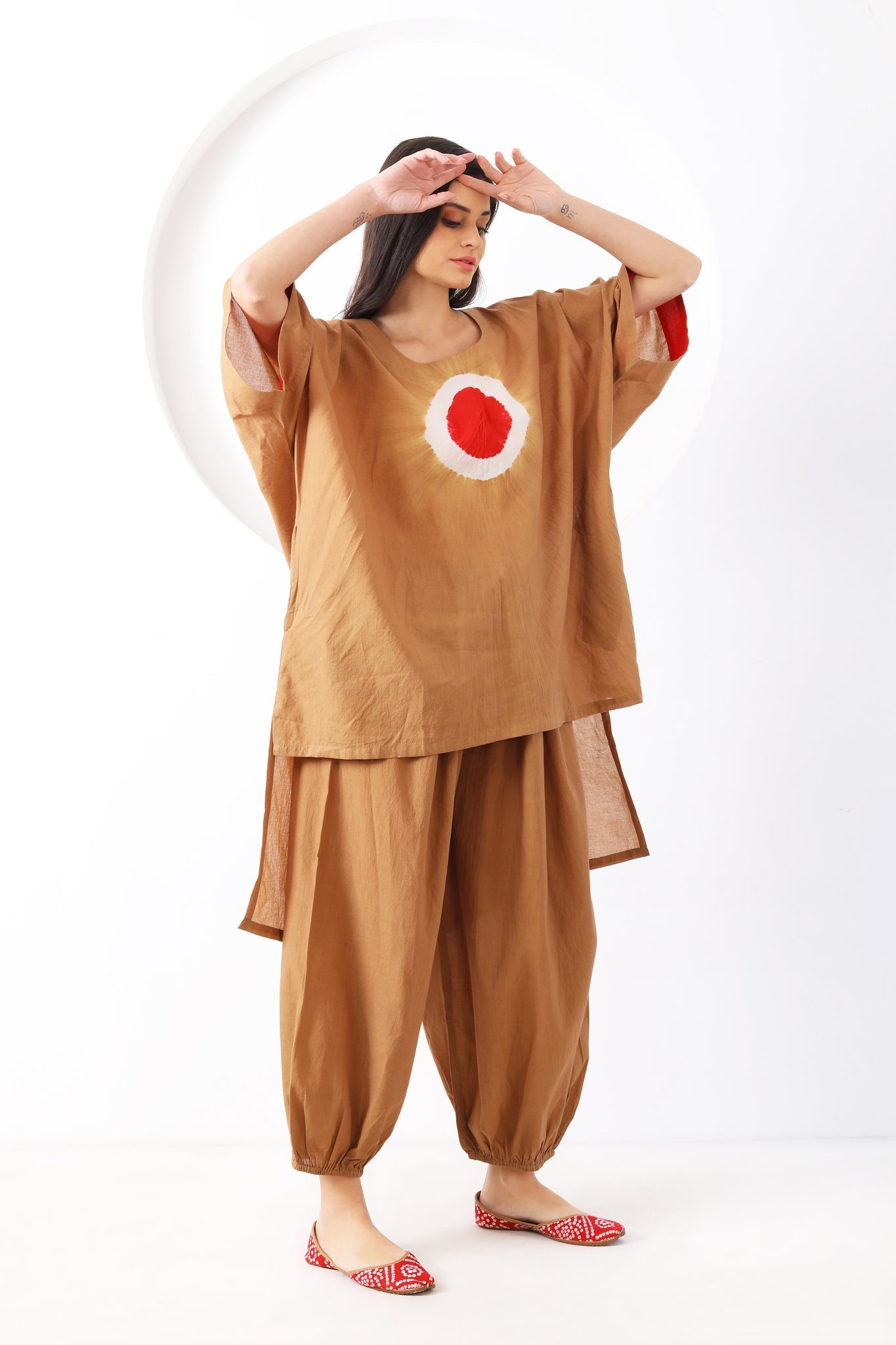 Bindu Set LS - Beige - CiceroniKurta Set, Everyday WearSheetal Joshi Verma