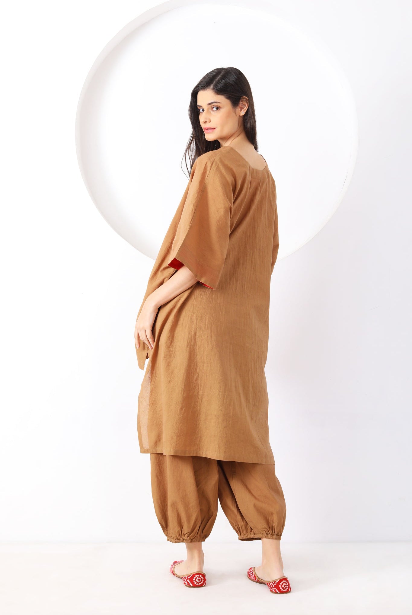 Bindu Set LS - Beige - CiceroniKurta Set, Everyday WearSheetal Joshi Verma