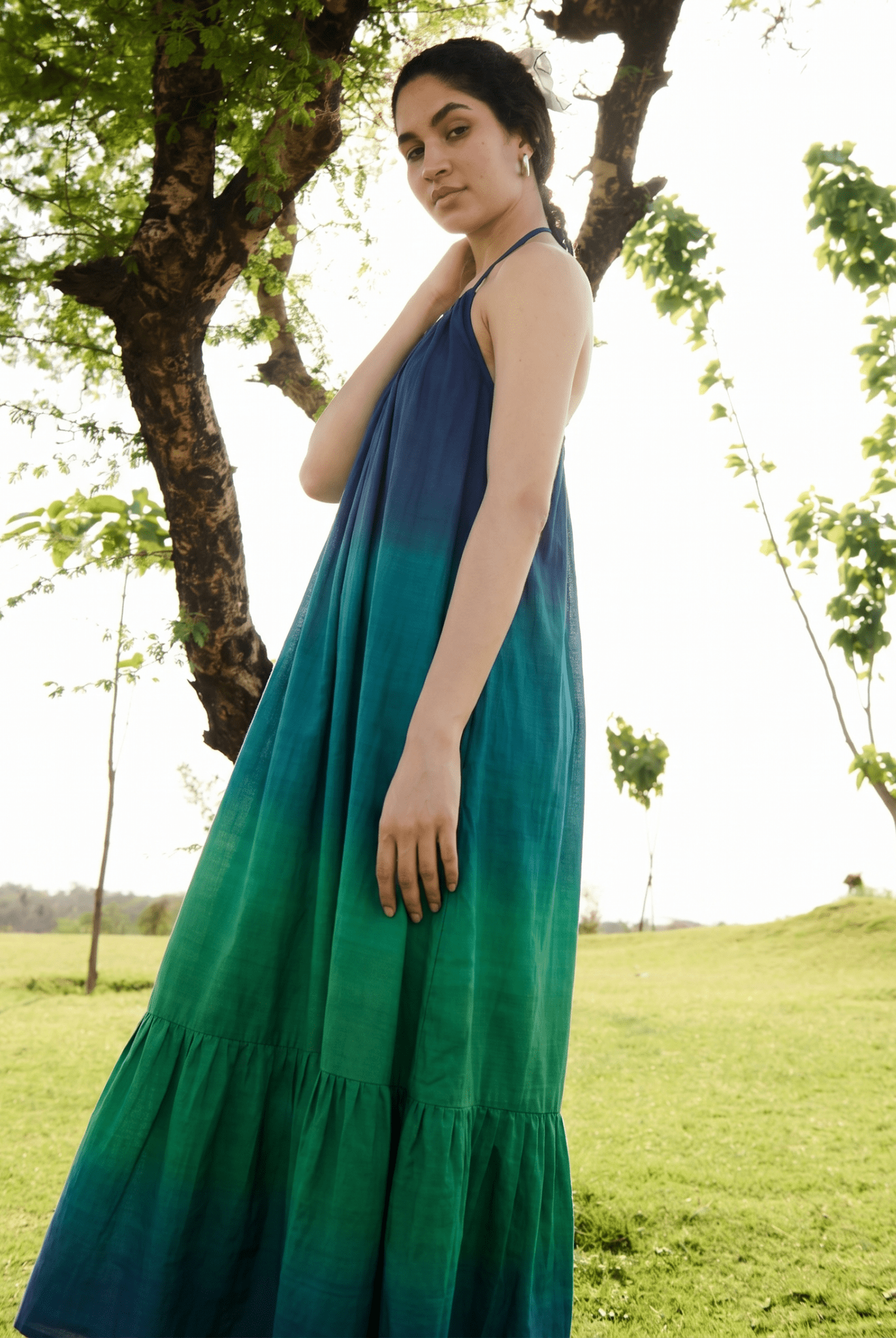 Birds of Paradise - Blue Green Ombre - CiceroniDressesRAAS Life
