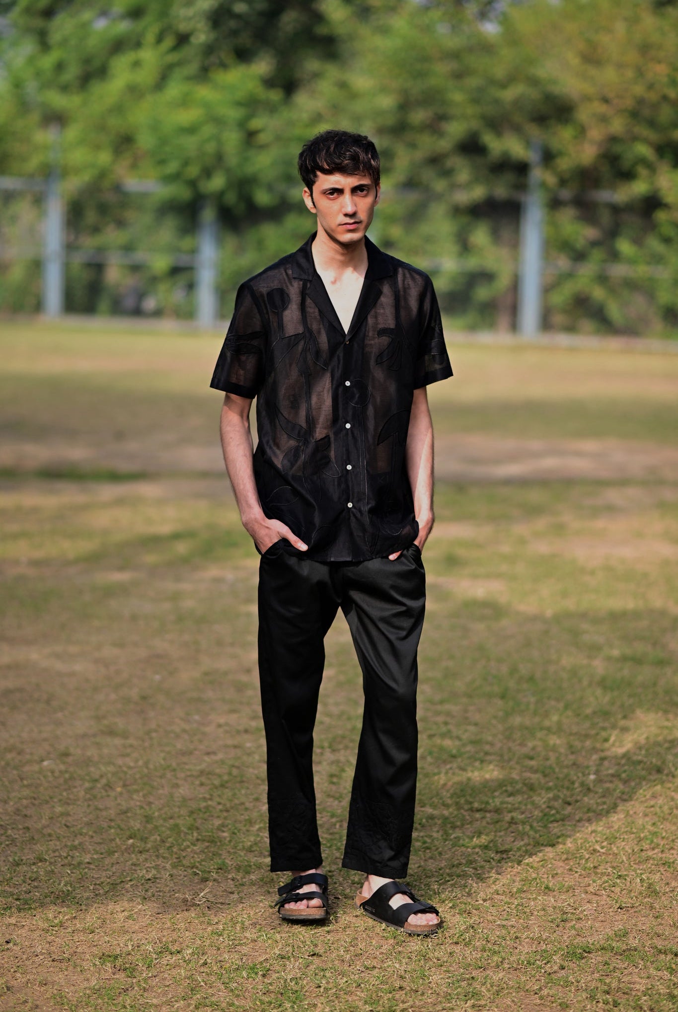 Black Appliqué Shirt - CiceroniMen ShirtsRAAS Life