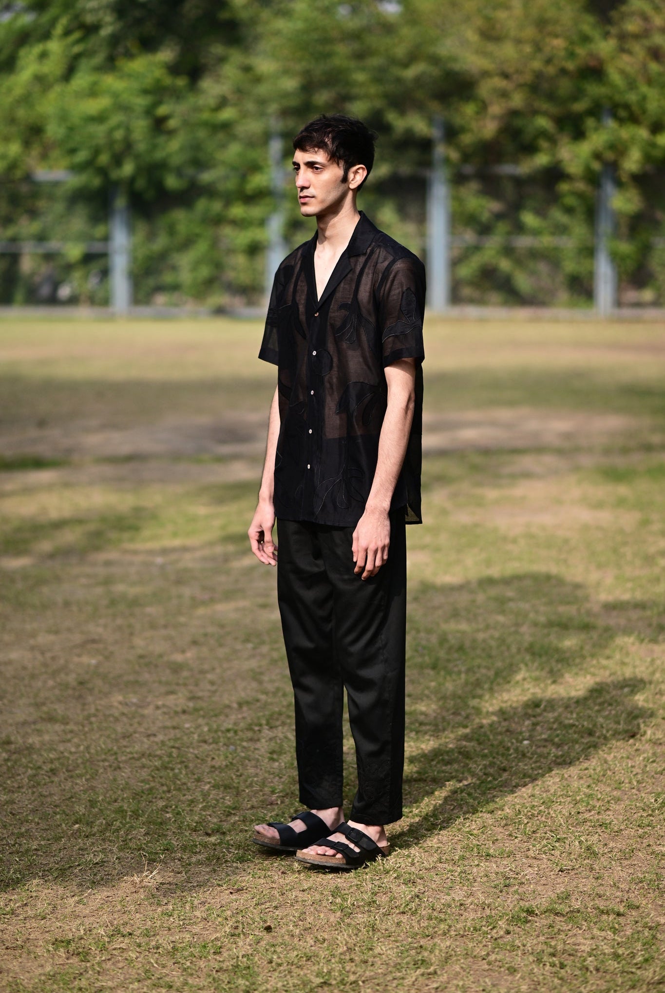 Black Appliqué Shirt - CiceroniMen ShirtsRAAS Life