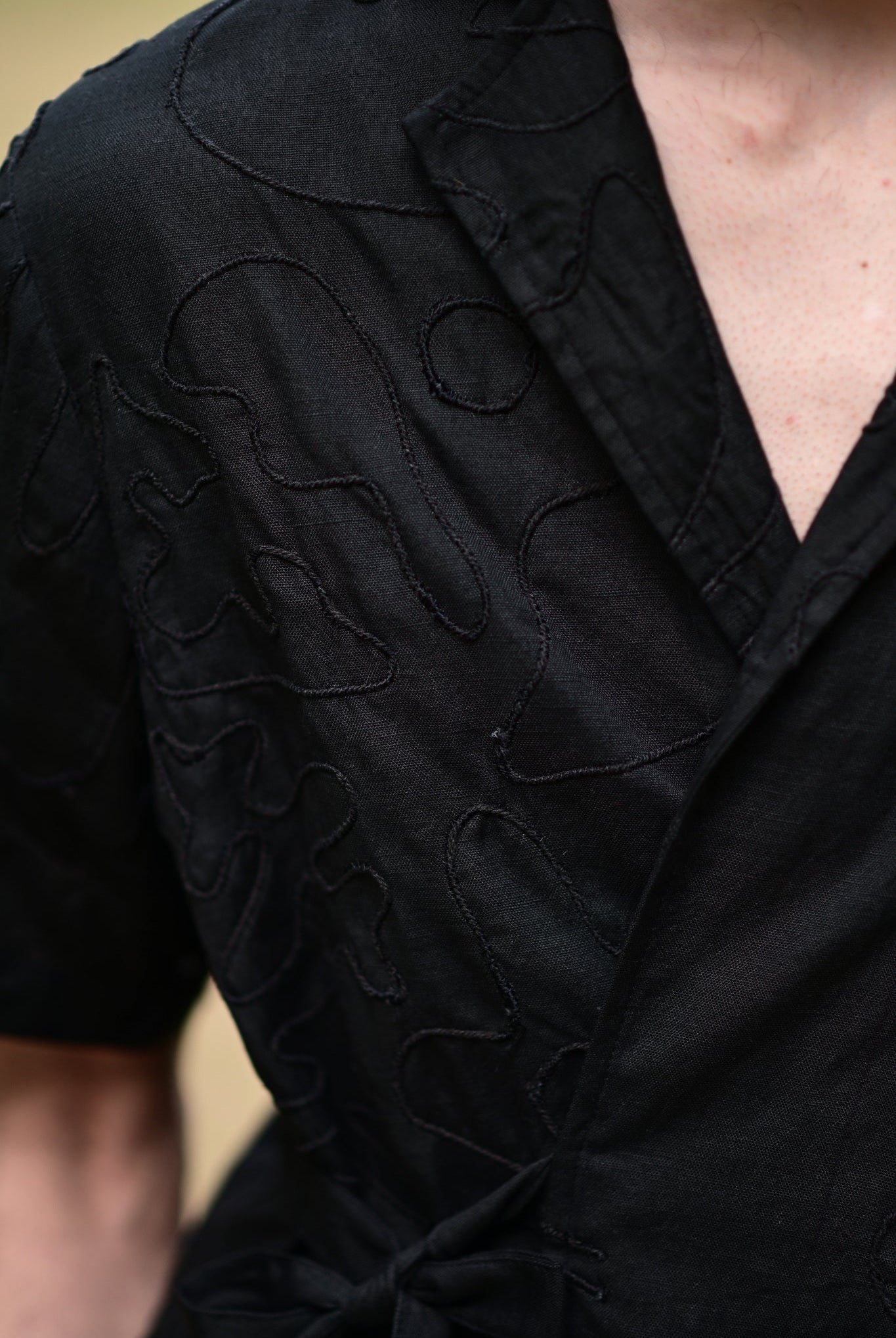 Black Embroidered Shirt - CiceroniMen ShirtsRAAS Life