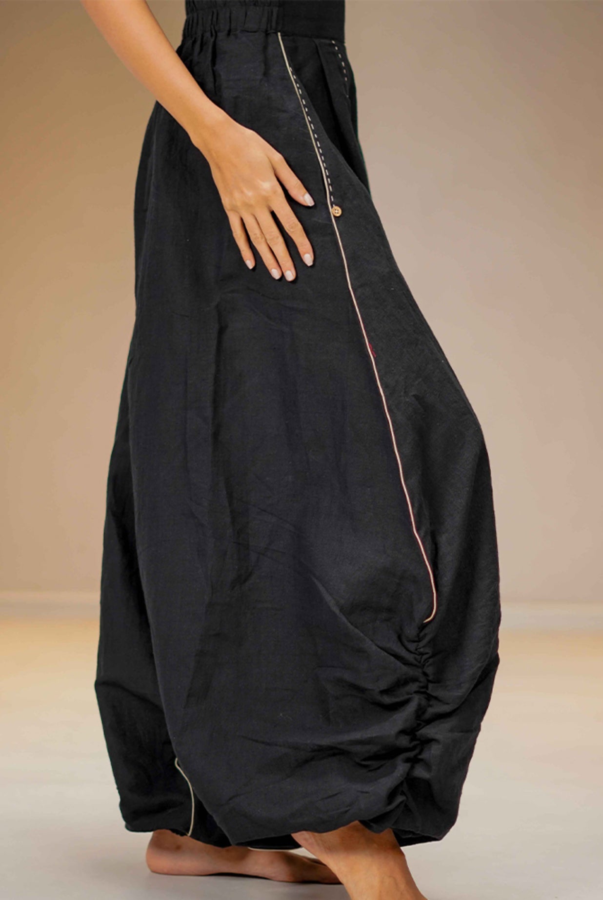 Black Harem Pants - CiceroniPantsPrathaa