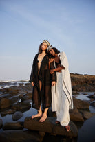 Black Linen Trench - CiceroniCapePriyanca Khanna