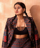 Black Maze Necklace - CiceroniNecklaceWhe by Abira