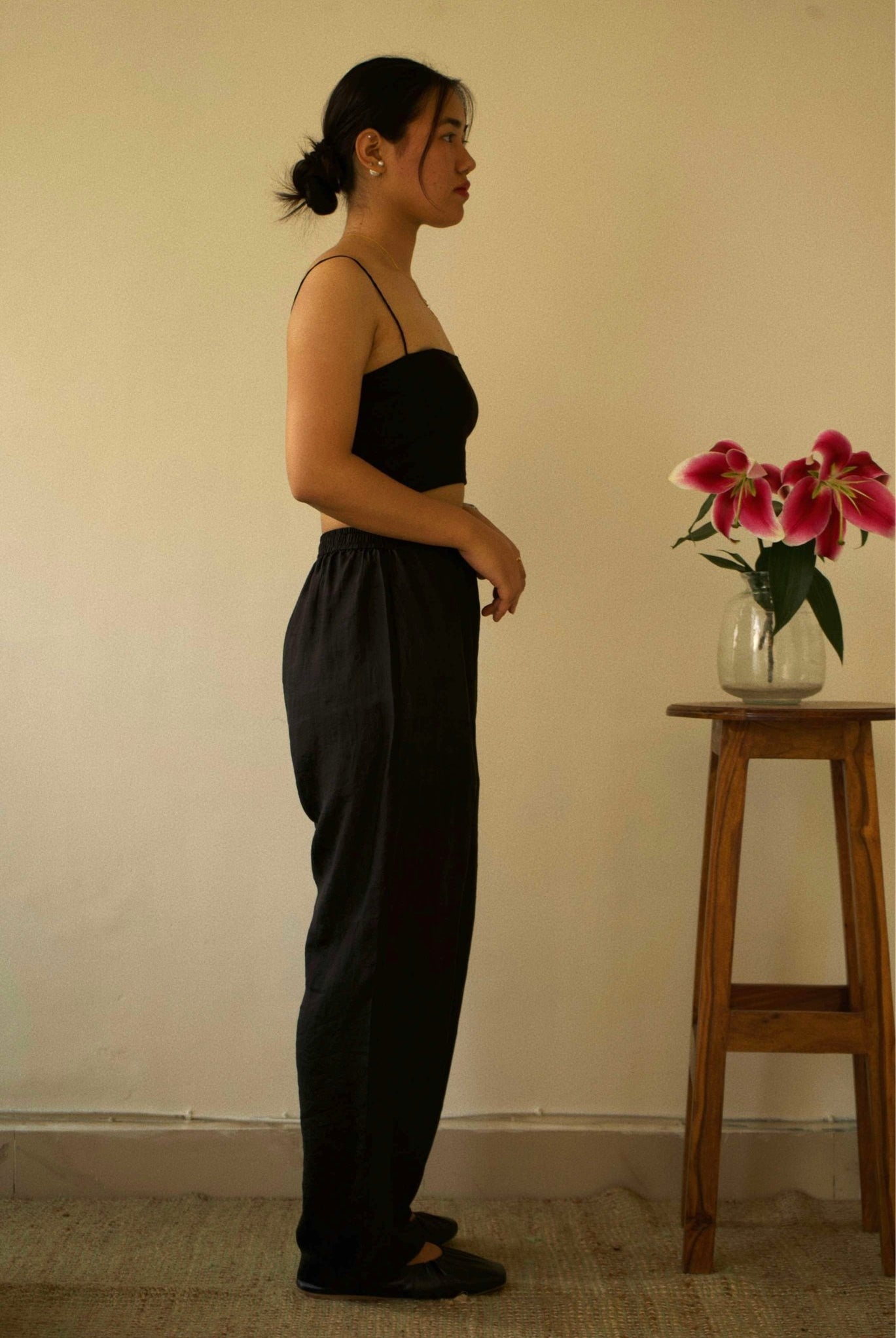 Black Silk Pants - CiceroniPantswith N.
