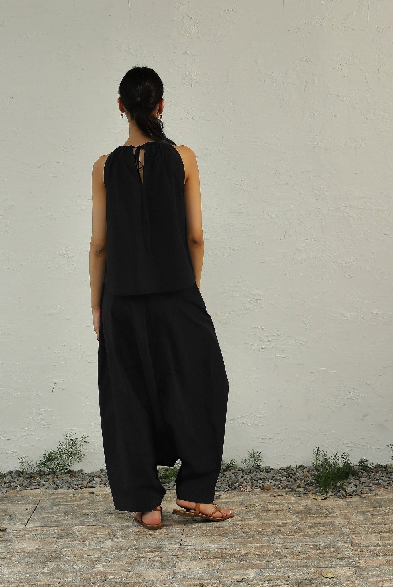 Black Ultra Gathered Co - Ord Set - CiceroniCo - ord SetCanoopi