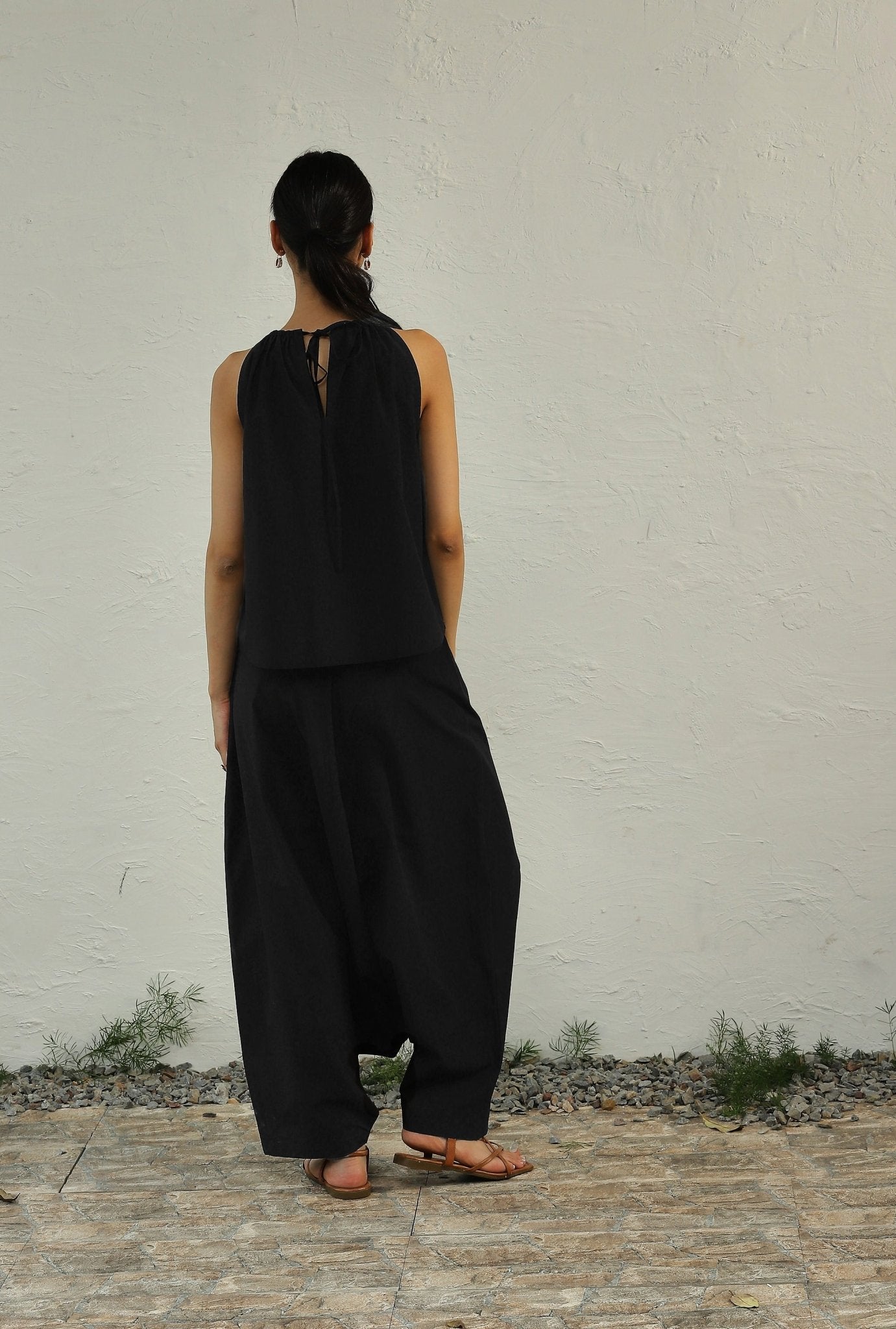 Black Ultra Gathered Co - Ord Set - CiceroniCo - ord SetCanoopi