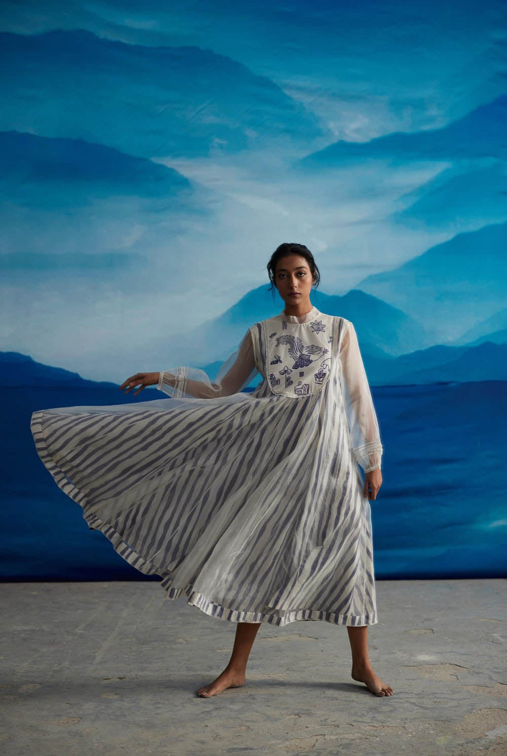 Blazing Yoke Dress - CiceroniDressesAhmev