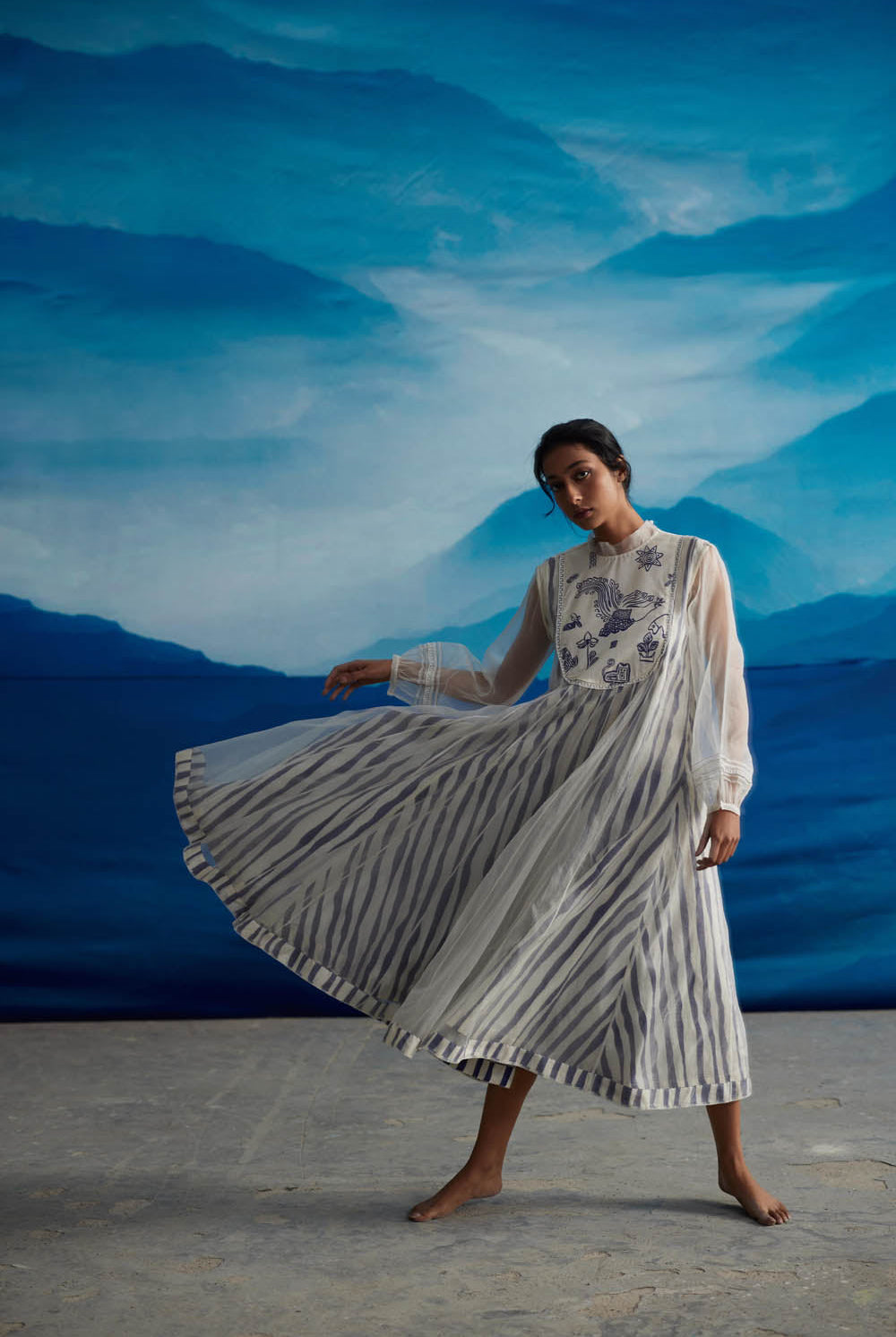 Blazing Yoke Dress - CiceroniDressesAhmev
