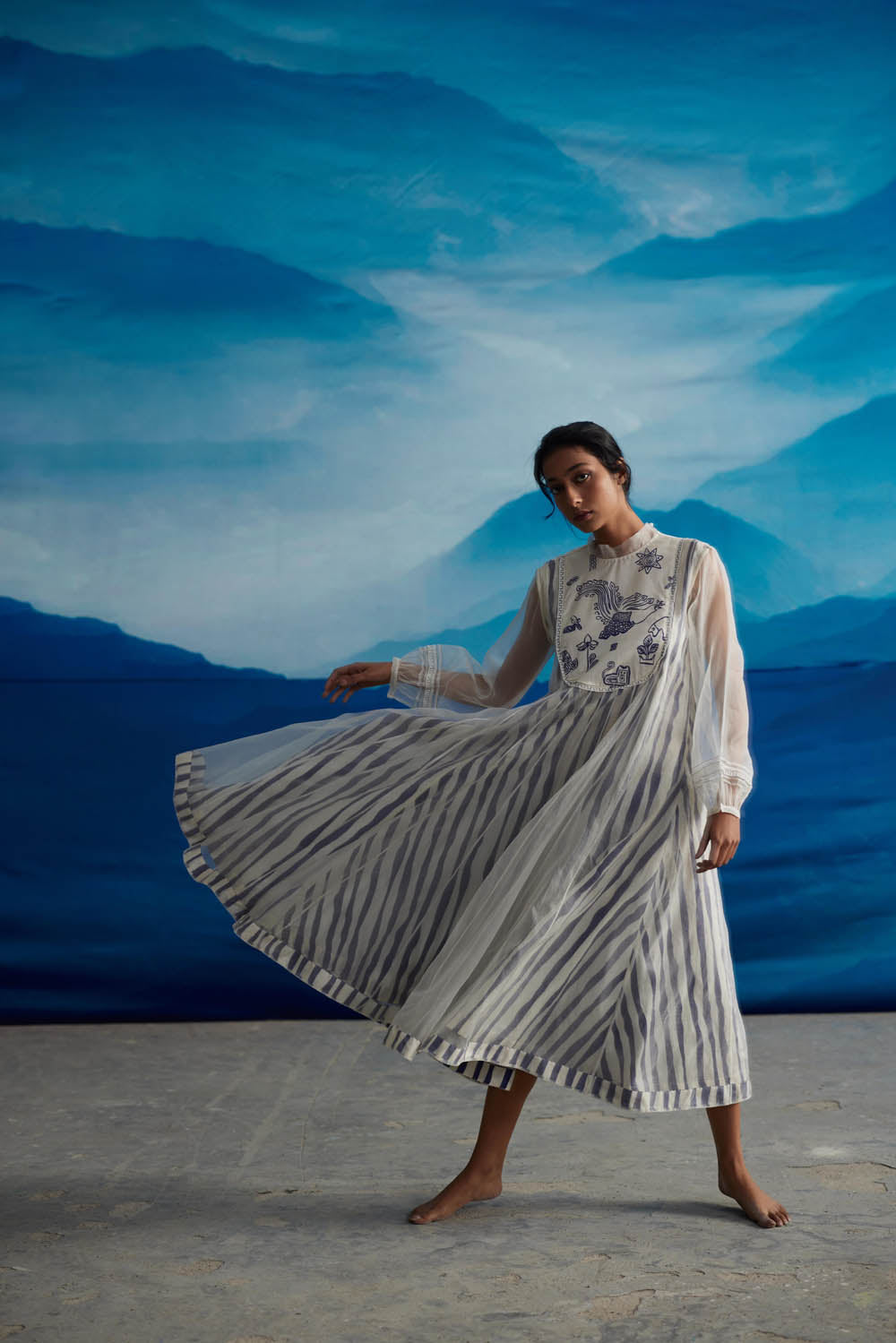 Blazing Yoke Dress - CiceroniDressesAhmev