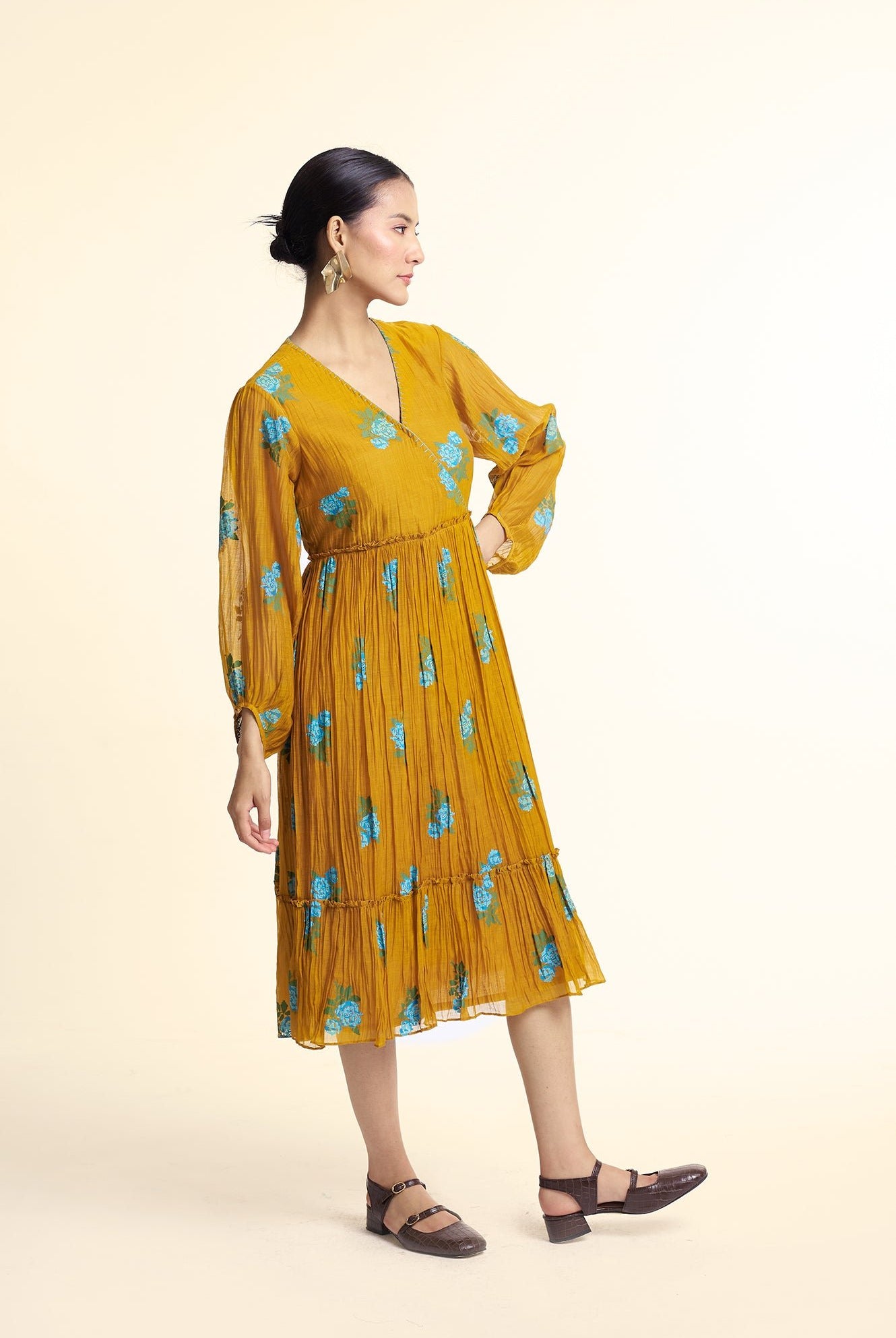 Bliss Dress - Mustard - CiceroniDressesGaach