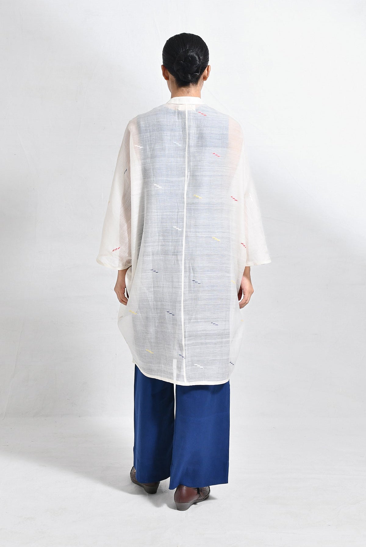 Block Jamdani Kaftan Set - CiceroniKurta Set, Everyday WearHiranya