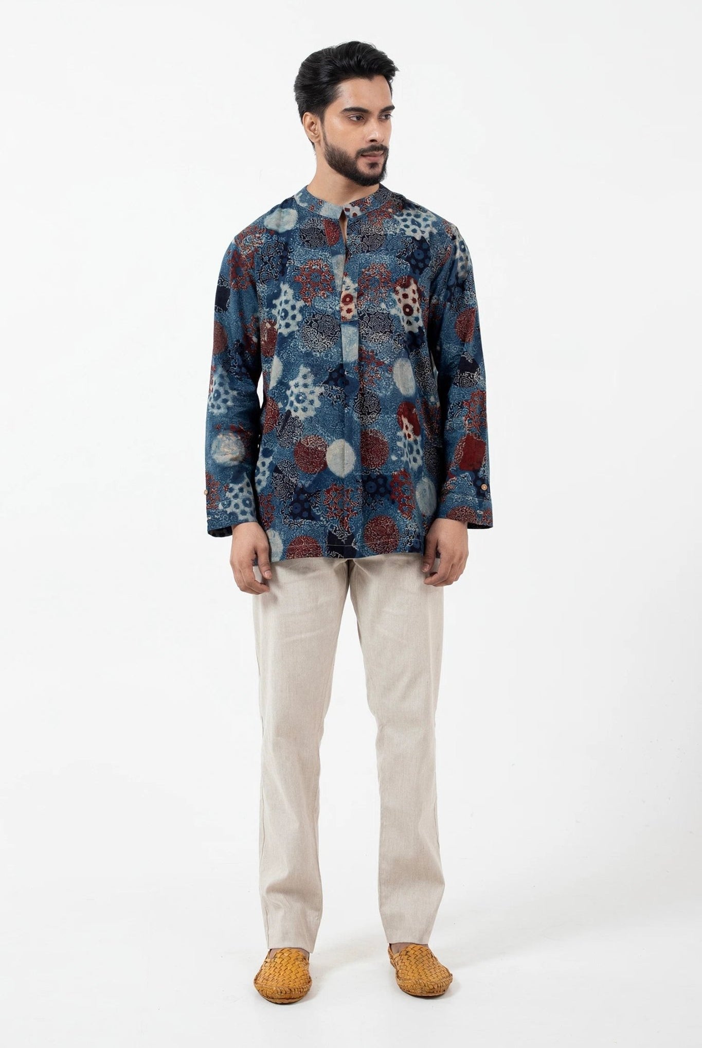 Block Printed Indigo Forever Kurta - CiceroniKurta, Everyday WearInkriti