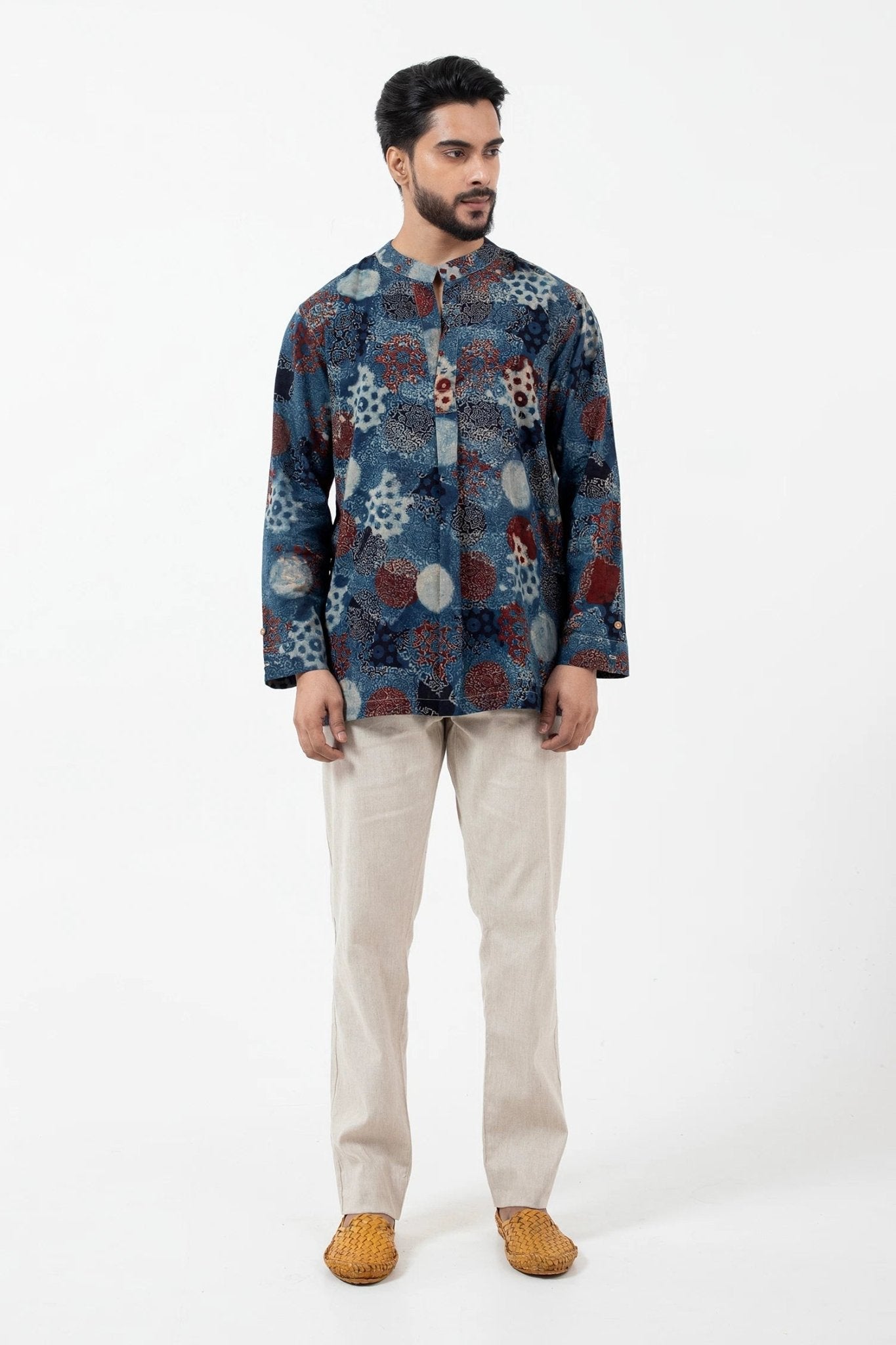 Block Printed Indigo Forever Kurta - CiceroniKurta, Everyday WearInkriti