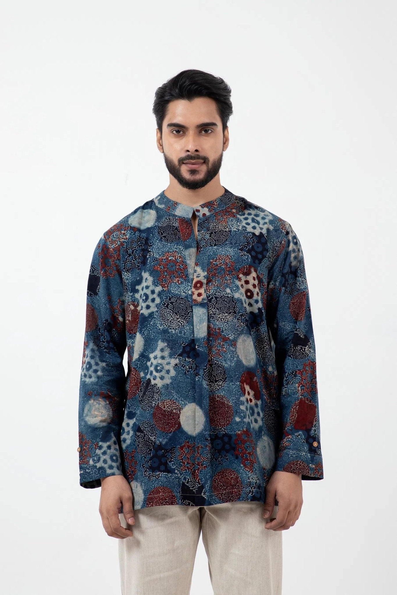 Block Printed Indigo Forever Kurta - CiceroniKurta, Everyday WearInkriti