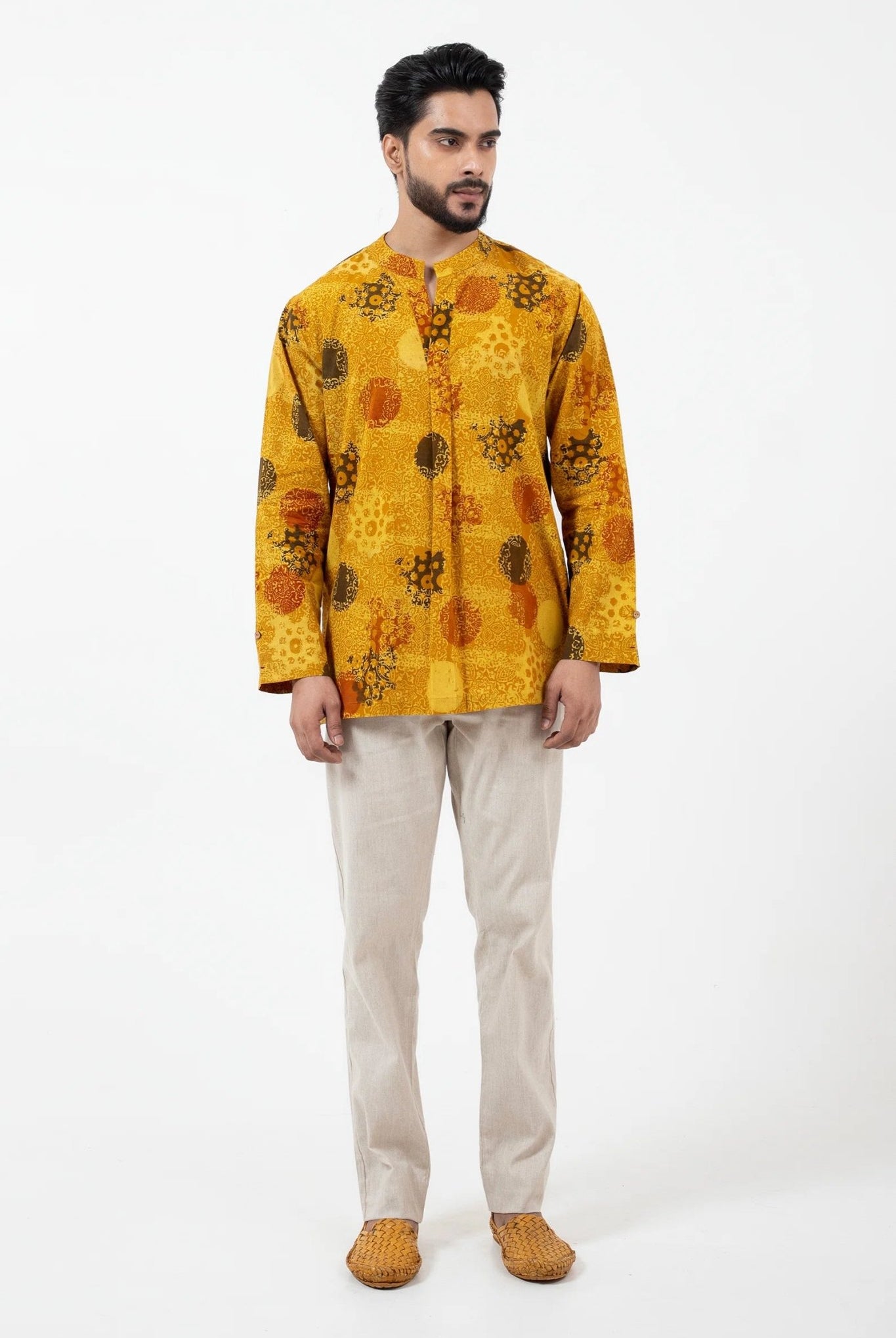 Block Printed Sunshine Forever Kurta - Yellow - CiceroniKurta, Everyday WearInkriti
