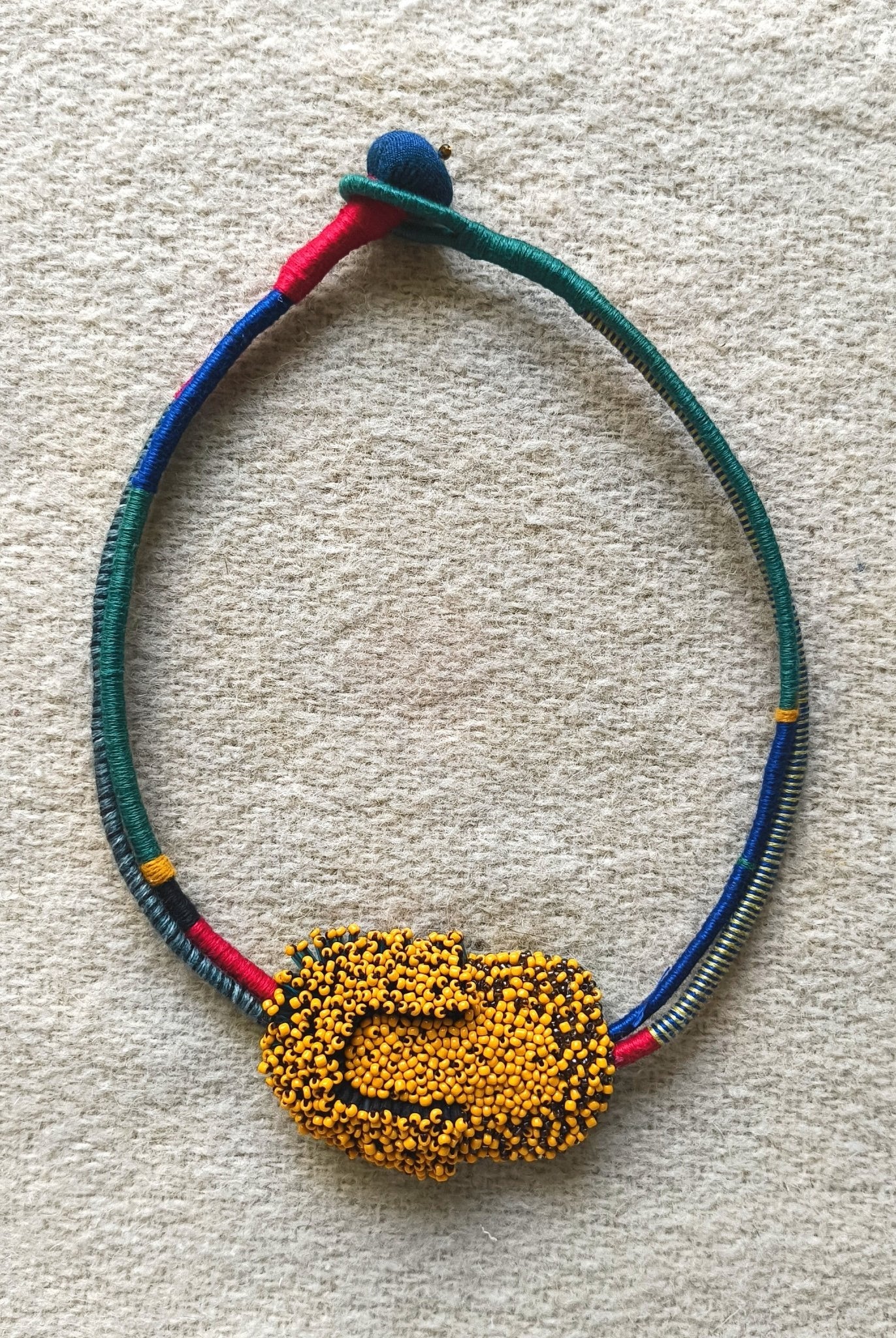 Bloom Sculpture Neckpiece - Brown - CiceroniNeckpieceBandish