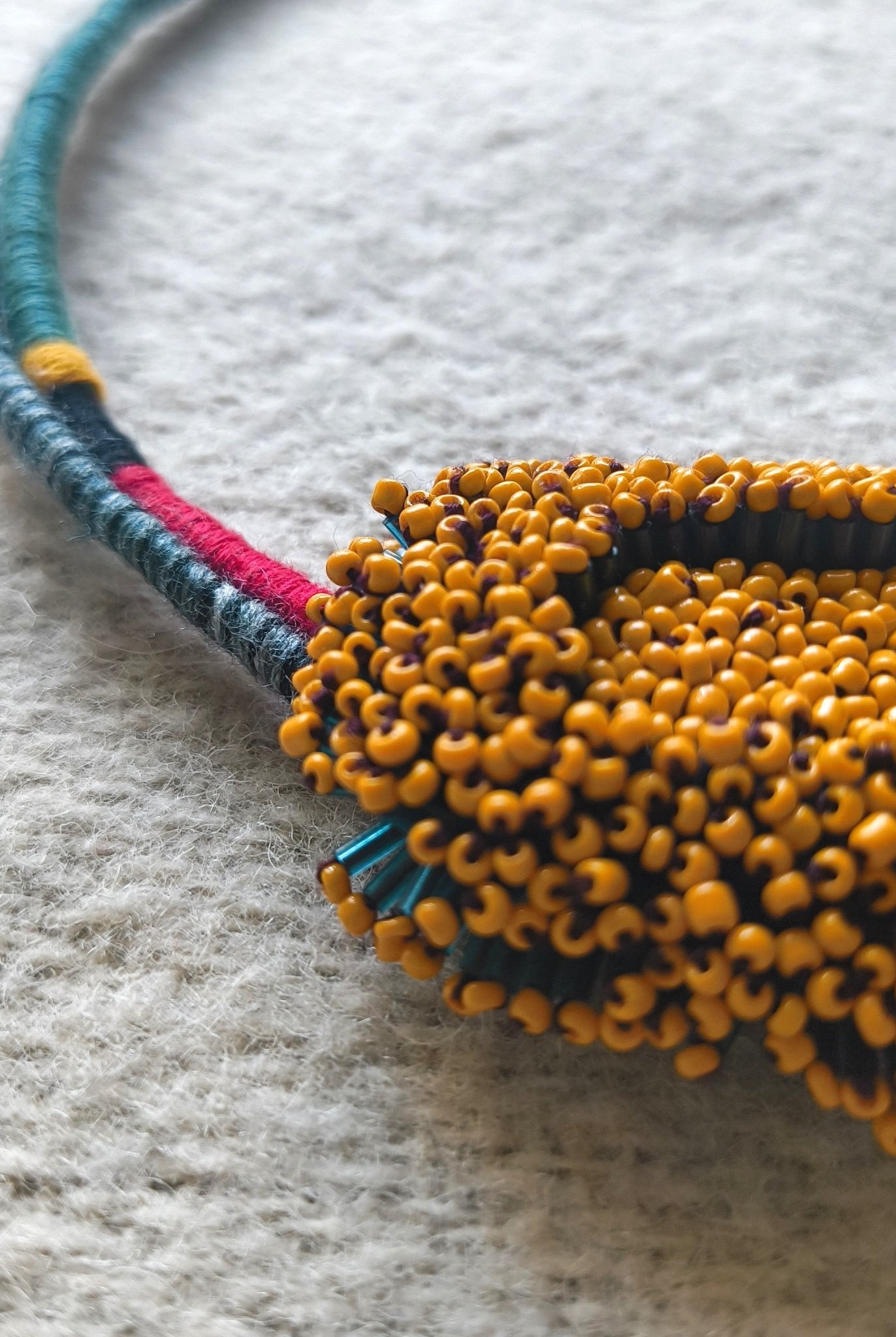 Bloom Sculpture Neckpiece - Brown - CiceroniNeckpieceBandish