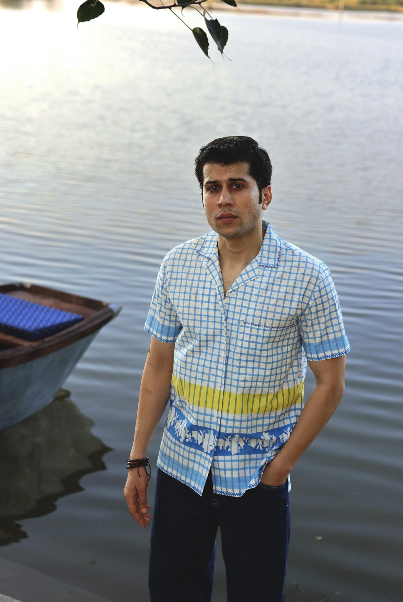 Blue Checks Half Sleeve Shirt - CiceroniMen ShirtsThe Raw India
