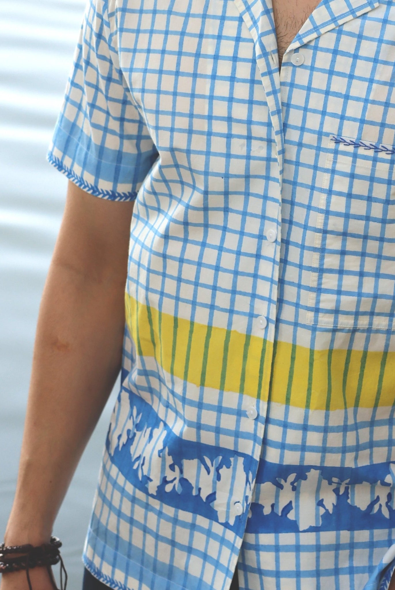Blue Checks Half Sleeve Shirt - CiceroniMen ShirtsThe Raw India