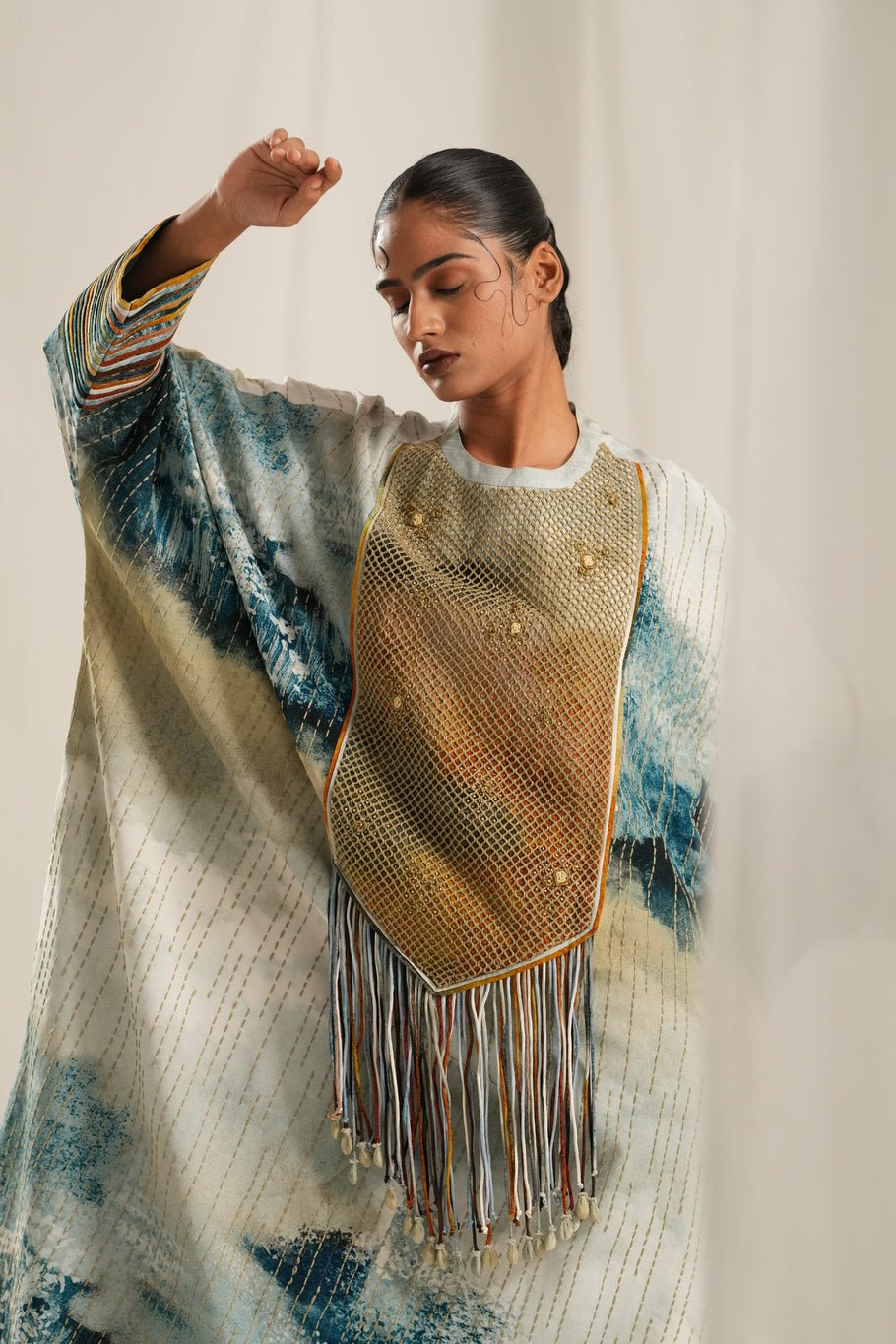 Blue Monet Kaftan Set - CiceroniKurta Set, Everyday WearTil