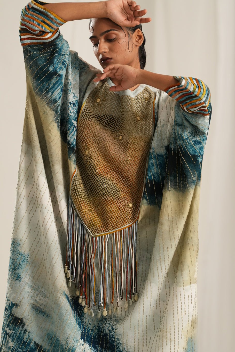 Blue Monet Kaftan Set - CiceroniKurta Set, Everyday WearTil