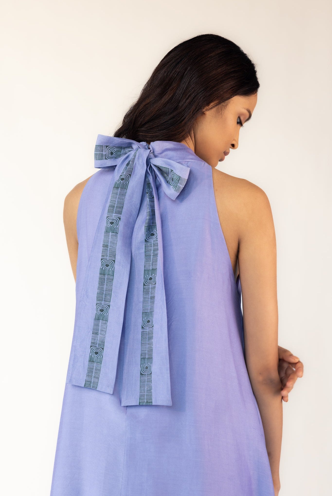 Blue Nordic Scarf Dress - CiceroniDressesOtouto